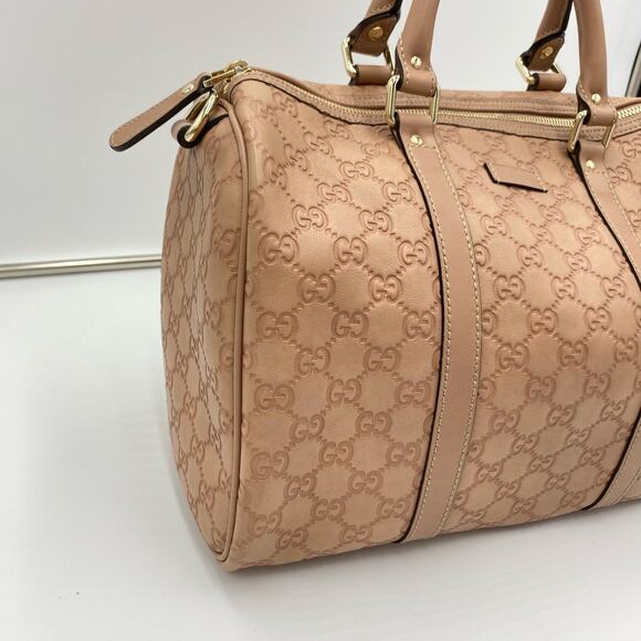 Gucci Dusty Pink Guccissima Leather Medium Joy Boston Bag Top Handle - Picture 16 of 16